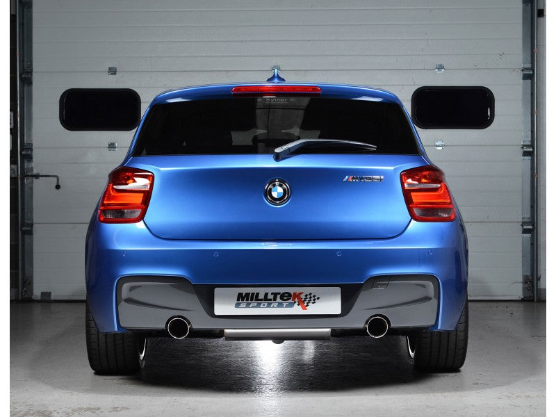 MILLTEK CAT-BACK BMW 1 SERIES 2012 2020 RACE. CERAMIC BLACK TIPS - 0