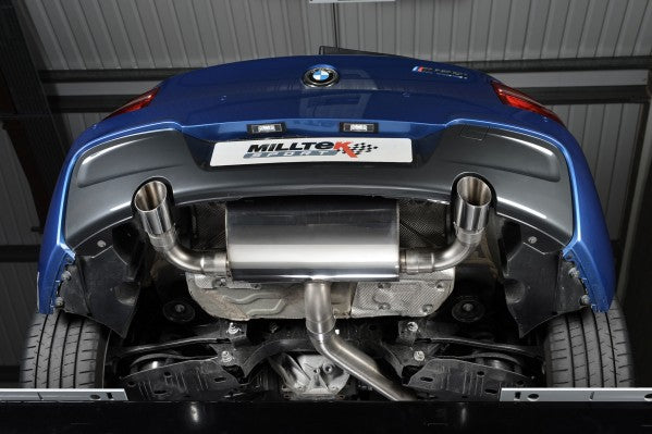 MILLTEK REAR SILENCER(S) BMW 1 SERIES 2012 2020 RACE. POLISHED TIPS