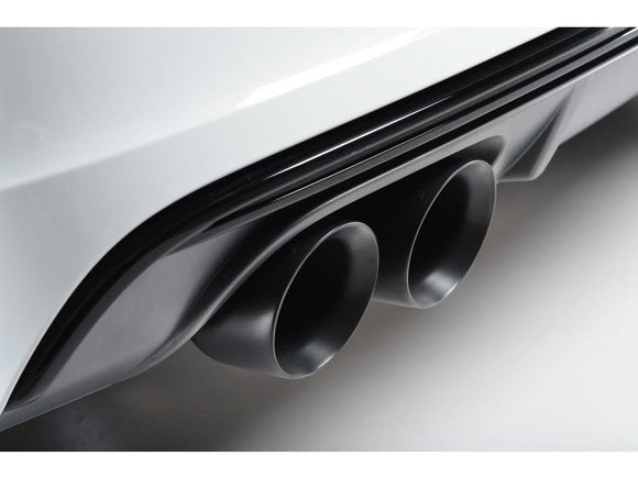 MILLTEK CAT-BACK AUDI S3 2013 2020 NON-RESONATED (LOUDER). QUAD ROUND CERAKOTE B