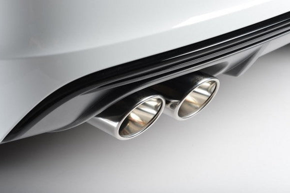 MILLTEK CAT-BACK AUDI S3 2013 2020 RESONATED (QUIETER). QUAD OVAL POLISHED TIPS