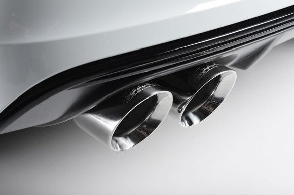 MILLTEK CAT-BACK AUDI S3 2013 2020 RESONATED (QUIETER). QUAD ROUND POLISHED TIPS