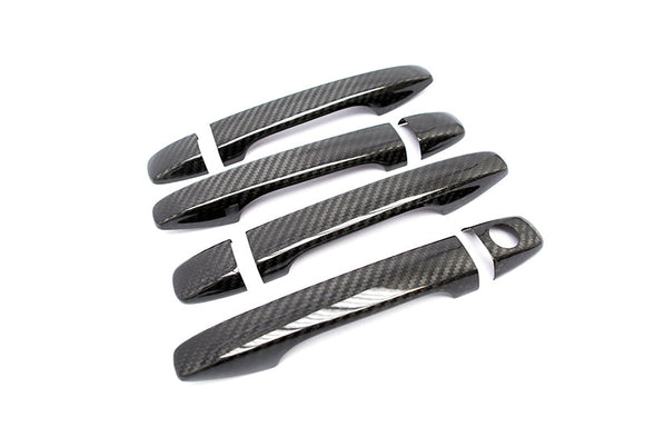 OLM Dry Carbon Fiber Door Handle Covers - 2015 WRX 2015 STI 2014 Forester