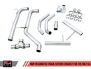 AWE Track Edition Exhaust - Non-Resonated - for MK7 Jetta GLI w/ Stock Downpipe - Chrome Silver Tips-4