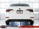 AWE Track Edition Exhaust - Resonated - for MK7 Jetta GLI w/ High Flow Downpipe (not included) - Diamond Black Tips-2