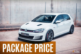 Flow Designs MK7 Golf GTI Full Lip Splitter Set With Flow-Lock Rear Diffuser