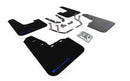 Rally Armor 18-23 Ford Fiesta ST MK8 Black UR Mud Flap w/Blue Logo-1