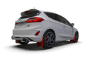 Rally Armor 18-23 Ford Fiesta ST MK8 Red UR Mud Flap w/White Logo-2