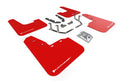 Rally Armor 18-23 Ford Fiesta ST MK8 Red UR Mud Flap w/White Logo-1