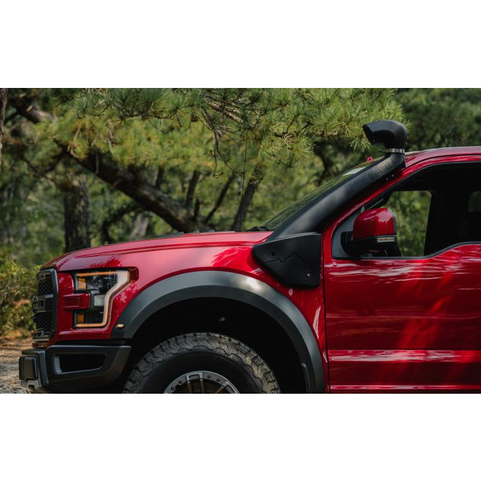 Mishimoto BORNE Off-Road 17-20 Ford F-150 Raptor 3.5L EcoBoost Snorkel - Micro-Wrinkle Black