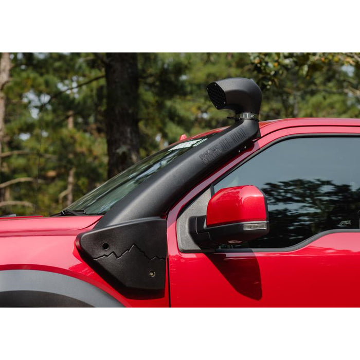 Mishimoto BORNE Off-Road 17-20 Ford F-150 Raptor 3.5L EcoBoost Snorkel - Micro-Wrinkle Black