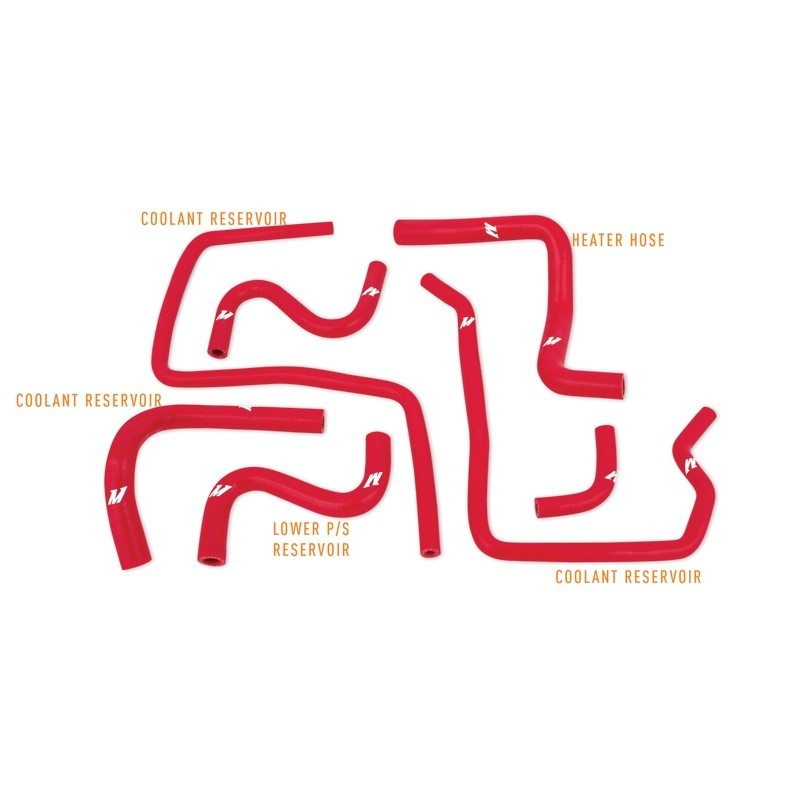 Mishimoto 04-07 Subaru STI / 06-07 WRX Red Silicone Ancillary Hoses