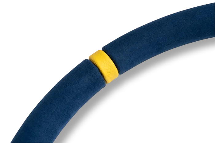 MOMO MOD.07 350 Diam 72 Dish Blue Microfiber Anthracite Anodized Spokes 1 Stripe - 0