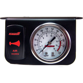 Kleinn Panel Mounted 160 PSI Gauge w/ an Illuminated RED Momentary Rocker Switch