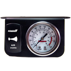 Kleinn Panel Mounted 160 PSI Gauge w/ an Illuminated WHITE Momentary Rocker Switch