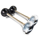 Kleinn Chrome Roof Mount Dual Horn/ 13.5In/11.5In - Chrome-Plated Spun Copper-1