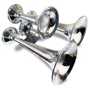 Kleinn Chrome Triple Horn/ 13.5In/11.75In/8.5In - Chrome-Plated Spun Copper-1