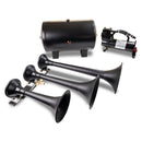 Kleinn Triple Black Horn Kit w/ 150 PSI Waterproof 5.0 gal Air Tank-1