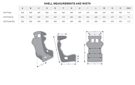 Momo Dayton Seat (FIA 8855-1999) - Black Hardshell - XL - 0