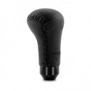 Momo Anatomico Shift Knob - Black Leather, Black Stitching-1