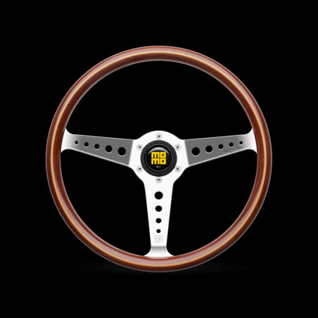 Momo California Wood Steering Wheel 360 mm - Mahogany Wood/Pol Spokes