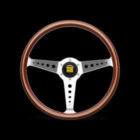 Momo California Wood Steering Wheel 360 mm - Mahogany Wood/Pol Spokes