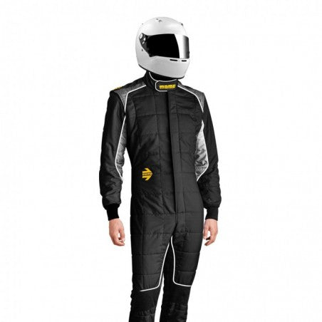 Momo Corsa Evo Driver Suits Size 64 (SFI 3.2A/5/FIA 8856-2000)-Black