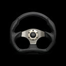Momo Eagle Steering Wheel 350 mm - Black Leather/Anth Spokes-1