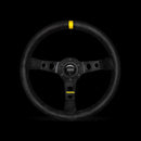 Momo MOD07 Steering Wheel 350 mm -  Black Suede/Black Spokes/1 Stripe-1