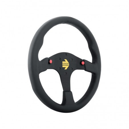 Momo MOD80 Steering Wheel 350 mm - Black Leather/Black Spokes - 0
