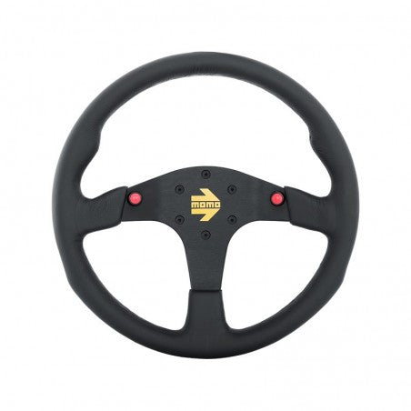 Momo MOD80 Steering Wheel 350 mm - Black Leather/Black Spokes