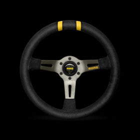 Momo MODDRIFT Steering Wheel 330 mm -  Black Suede/Anth Spokes/2 Stripes