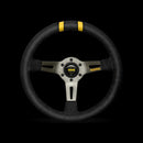 Momo MODN38 Steering Wheel 380 mm -  Black Suede/Black Spokes-1
