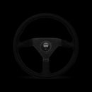 Momo Montecarlo Alcantara Steering Wheel 350 mm - Black/Black Stitch/Black Spokes-1