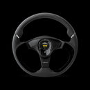 Momo Nero Steering Wheel 350 mm - Black Leather/Suede/Black Spokes-1