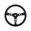 Momo Prototipo Steering Wheel 350 mm - Black Leather/Wht Stitch/Black Spokes-1