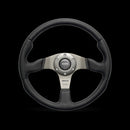 Momo Race Steering Wheel 350 mm - Black Leather/Anth Spokes-1
