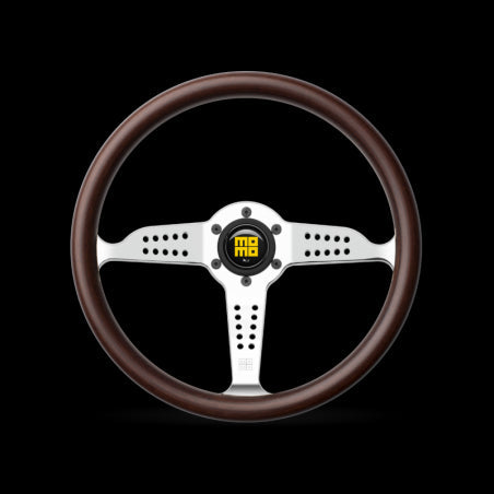 Momo Super Grand Prix Steering Wheel 350 mm - Mahogany Wood/Pol Spokes