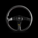 Momo Tuner Steering Wheel 320 mm - Black Leather/Red Stitch/Black Spokes-1