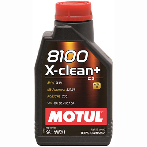 8100 X-CLEAN+ 5W-30 Engine Oil (1 Liter) - Motul 106376