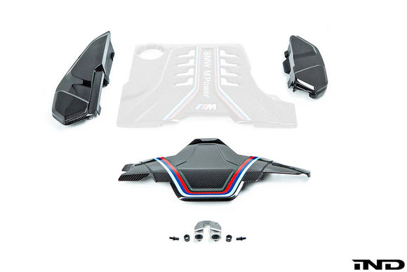 BMW M Performance F90 M5 / F91 F92 F93 M8 Carbon Engine Cover Carbon Extension Set