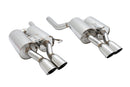 BMW E60 M5 ’05-’10 – Supremo Exhaust – Stainless Rolled Tips Rear Left Side-1