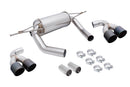 BMW M3 (F80) 15-19 / M4 (F82) 15-19 – Supremo Exhaust System – Black Chrome Tips-1
