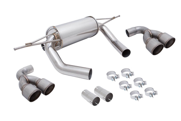 BMW M3 (F80) 15-19 / M4 (F82) 15-19 – Supremo Exhaust System – Raw Metal Tips