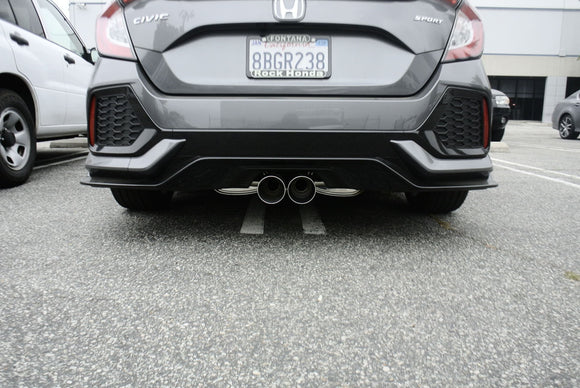 Honda Civic 16-21 1.5 Turbo 5-Door Hatchback (Sport Trim Only) Cat-Back Exhaust System Stainless Tip