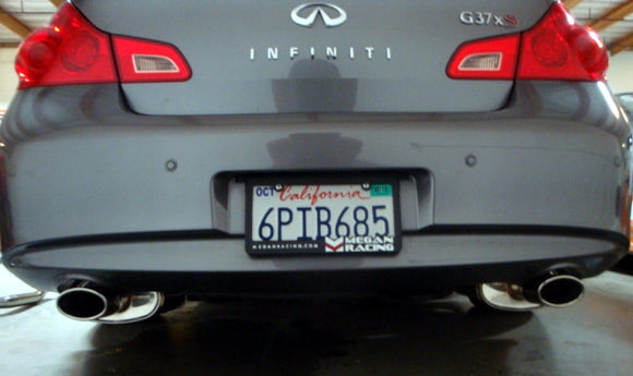 Megan Cat Back OE-RS Infiniti G37 4dr only 09+ (fit RWD and AWD) Stainless Roll Tips, (RL) (sold with M and RR)