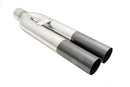 Universal Dual 3″ VIP Exhaust Tip “Blast Pipe” Style (weld-on) – Straight Cut – Black Chrome Tip-1