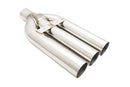 Universal Triple 3″ VIP Exhaust Tip “Blast Pipe” Style (weld-on) – Straight Cut – Stainless Tips-1