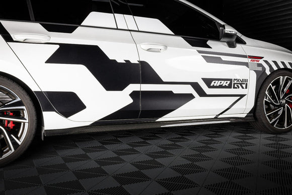 APR Carbon Fiber Side Skirts - VW / Mk8 / GTI | MS100240
