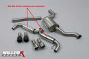 Milltek Sport MK6 GTI 3" Race 2.0T Non Resonated Cat Back-1