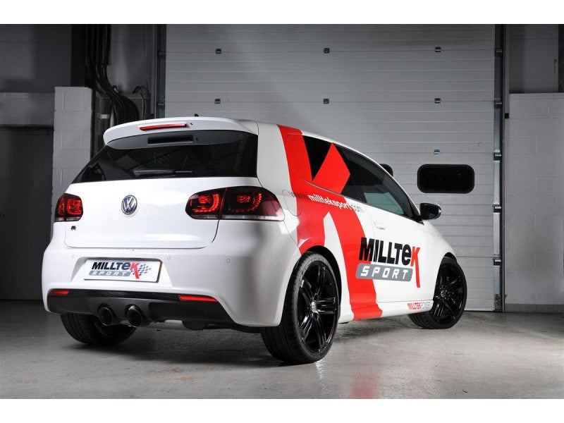 MILLTEK CAT-BACK VOLKSWAGEN GOLF 2009 2013 RESONATED (QUIETER). EC TYPE-APPROVED